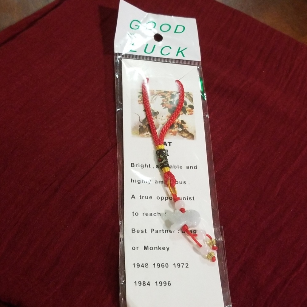 Lucky jade zodiac keychain